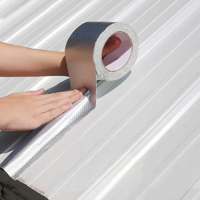Coated Duct Waterproof Aluminium Foil Tape For Fix Pipeline Roofing Repair