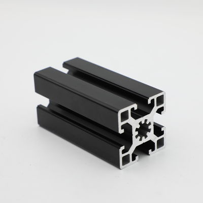 Industrial Aluminium Extrusion Frame T Slot V Slot Extruded Black Aluminum Profiles