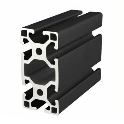 Industrial Aluminium Extrusion Frame T Slot V Slot Extruded Black Aluminum Profiles