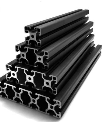 Black Anodized 4040 Industrial Frame Material T Slot Extruded Aluminum Profile 40X40